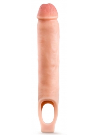 Телесная насадка-удлинитель 11.5 Inch Silicone Cock Sheath Penis Extender - 29,2 см. - Blush Novelties - в Мытищах купить с доставкой