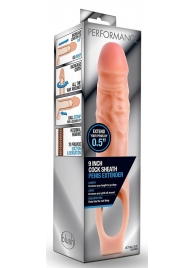 Телесная насадка на пенис 9 Inch Cock Sheath Extender - 22,2 см. - Blush Novelties - в Мытищах купить с доставкой