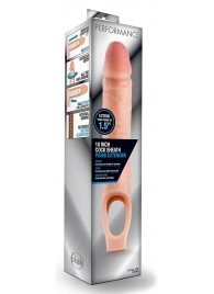 Телесная насадка на пенис 10 Inch Cock Sheath Extender - 25 см. - Blush Novelties - в Мытищах купить с доставкой