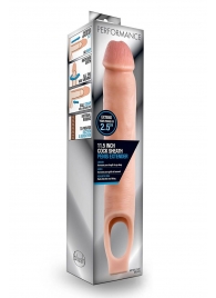 Телесная насадка на пенис 11.5 Inch Cock Sheath Penis Extender - 29,2 см. - Blush Novelties - в Мытищах купить с доставкой