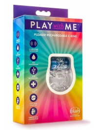Фиолетовое эрекционное виброкольцо Pleaser Rechargeable C-Ring - Blush Novelties - в Мытищах купить с доставкой