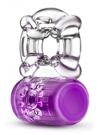 Фиолетовое эрекционное виброкольцо Pleaser Rechargeable C-Ring - Blush Novelties - в Мытищах купить с доставкой