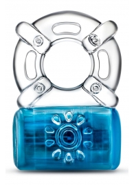 Синее эрекционное виброкольцо One Night Stand Vibrating C-Ring - Blush Novelties - в Мытищах купить с доставкой