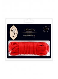 Красная веревка для фиксации - 10 м. - Sweet Caress - купить с доставкой в Мытищах