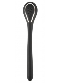 Черный гибкий уретральный стимулятор с вибрацией Vibrating Bendable Dilator - 13,5 см. - Orion - купить с доставкой в Мытищах