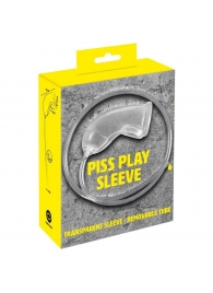 Прозрачная насадка на пенис Piss Play Sleeve для игр с мочеиспусканием - Orion - купить с доставкой в Мытищах