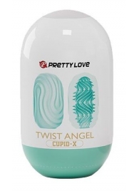 Бирюзовый мастурбатор-яйцо Twist Angel - Baile - в Мытищах купить с доставкой