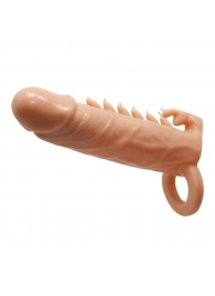 Телесная удлиняющая насадка Penis Sleeve Emmitt - 17 см. - Baile - в Мытищах купить с доставкой