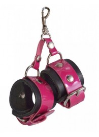 Розово-черный брелок  Наручники - Sitabella - купить с доставкой в Мытищах