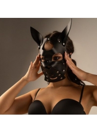 Черная маска  Собака  с ушками - Crazy Handmade - купить с доставкой в Мытищах