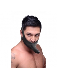 Черный кляп-страпон Masters Mini Face Fuck Strap-On - 14 см. - XR Brands - купить с доставкой в Мытищах