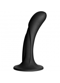 Черная изогнутая насадка Vac-U-Lock G-Spot - 16,5 см. - Doc Johnson - купить с доставкой в Мытищах