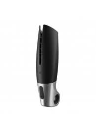 Черный мастурбатор с вибрацией Power Masturbator - Satisfyer - в Мытищах купить с доставкой