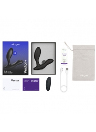 Черный анальный вибратор We-Vibe Vector+ - We-vibe - в Мытищах купить с доставкой