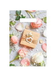 Полиэтиленовый пакет  Подарочек  с вырубной усиленной ручкой - 20 х 30 см. - Сима-Ленд - купить с доставкой в Мытищах