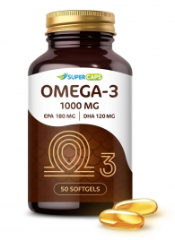 Пищевая добавка SuperCaps OMEGA-3 - 50 капсул (1000 мг) - SuperCaps - купить с доставкой в Мытищах