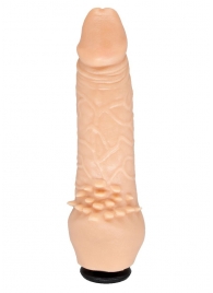 Телесная насадка-фаллос с шипами для массажа клитора - 17,8 см. - LOVETOY (А-Полимер) - купить с доставкой в Мытищах