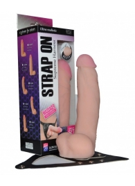 Реалистичный фаллос на поясе Harness - 20,5 см. - LOVETOY (А-Полимер) - купить с доставкой в Мытищах