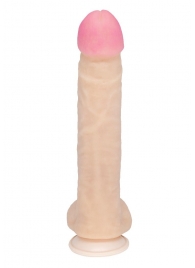 Фаллоимитатор-гигант на присоске из неоскин - 23,5 см. - LOVETOY (А-Полимер)