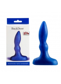 Синий анальный стимулятор Beginners p-spot massager - 11 см. - Lola Games - в Мытищах купить с доставкой