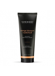 Массажный легкий крем WICKED Orange Blossom plus Patchouli - 120 мл. - Wicked - купить с доставкой в Мытищах