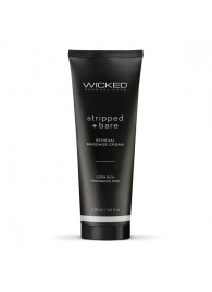 Массажный легкий крем WICKED Stripped plus Bare - 120 мл. - Wicked - купить с доставкой в Мытищах