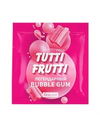 Пробник гель-смазки Tutti-frutti со вкусом бабл-гам - 4 гр. - Биоритм - купить с доставкой в Мытищах
