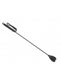 Чёрный стек с шлепком-сердечком - 70 см. - Sitabella - купить с доставкой в Мытищах