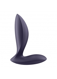 Фиолетовый анальный вибростимулятор Power Plug - Satisfyer - в Мытищах купить с доставкой