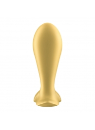Золотистый анальный вибростимулятор Intensity Plug - Satisfyer - в Мытищах купить с доставкой