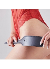 Черная кожаная шлепалка SitaBlack - 30 см. - Sitabella - купить с доставкой в Мытищах