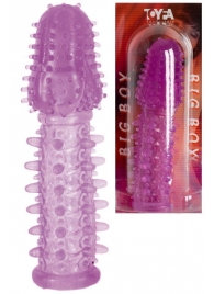 Фиолетовая насадка, удлиняющая половой член - 13,5 см. - Toyfa Basic - в Мытищах купить с доставкой
