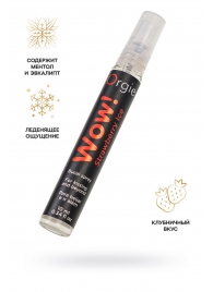 Оральный спрей ORGIE Wow! Strawberry Ice Blowjob Spray с охлаждающим и возбуждающим эффектом - 10 мл. - ORGIE - купить с доставкой в Мытищах