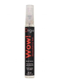 Оральный спрей ORGIE Wow! Strawberry Ice Blowjob Spray с охлаждающим и возбуждающим эффектом - 10 мл. - ORGIE - купить с доставкой в Мытищах