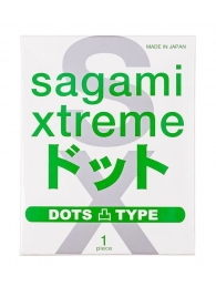Презерватив Sagami Xtreme Type-E с точками - 1 шт. - Sagami - купить с доставкой в Мытищах