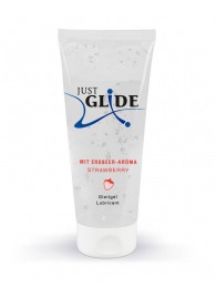 Лубрикант на водной основе Just Glide Strawberry с ароматом клубники - 200 мл. - Orion - купить с доставкой в Мытищах