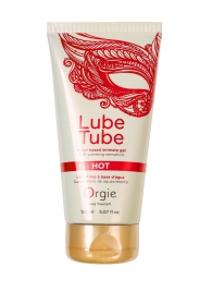 Интимный гель на водной основе Lube Tube Hot с разогревающим эффектом - 150 мл. - ORGIE - купить с доставкой в Мытищах