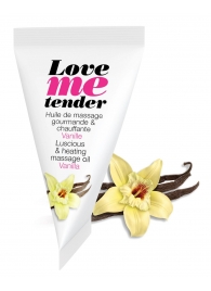 Съедобное согревающее массажное масло Love Me Tender Vanilla с ароматом ванили - 10 мл. - Love to Love - купить с доставкой в Мытищах
