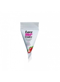 Съедобное согревающее массажное масло Love Me Tender Strawberry с ароматом клубники - 10 мл. - Love to Love - купить с доставкой в Мытищах
