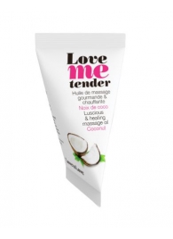 Съедобное согревающее массажное масло Love Me Tender Cocos с ароматом кокоса - 10 мл. - Love to Love - купить с доставкой в Мытищах
