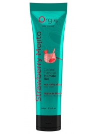 Съедобный интимный гель Orgie Lube Tube Cocktail Strawberry Mojito - 100 мл. - ORGIE - купить с доставкой в Мытищах
