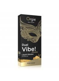 Съедобный гель Dual Vibe Pina Colada с эффектом вибрации и вкусом коктейля пина колада - 15 мл. - ORGIE - купить с доставкой в Мытищах