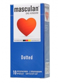 Презервативы с пупырышками Masculan Dotted - 10 шт. - Masculan - купить с доставкой в Мытищах