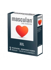 Презервативы увеличенного размера Masculan XXL - 3 шт. - Masculan - купить с доставкой в Мытищах