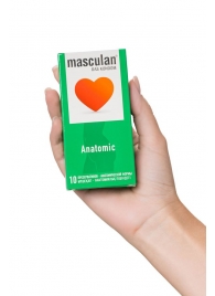 Презервативы анатомической формы Masculan Anatomic - 10 шт. - Masculan - купить с доставкой в Мытищах