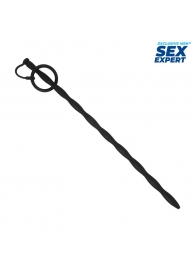 Черный стимулятор уретры Sex Expert - Sex Expert - купить с доставкой в Мытищах