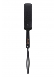 Черный кожаный пэддл - 37 см. - Pecado - купить с доставкой в Мытищах