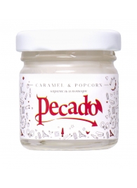 Массажная свеча Caramel   Popcorn - 35 мл. - Pecado - купить с доставкой в Мытищах