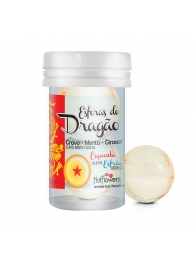 Интимный гель Esferas do Dragao Hot Ball с охлаждающе-разогревающим эффектом (2 шарика по 3 гр.) - HotFlowers - купить с доставкой в Мытищах