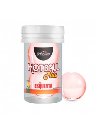Лубрикант на масляной основе Hot Ball Plus с разогревающим эффектом (2 шарика по 3 гр.) - HotFlowers - купить с доставкой в Мытищах